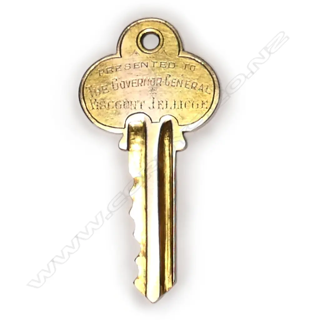 David Dawson Ltd. (Dunedin) 9ct gold 1923 presentation key, Image 1++